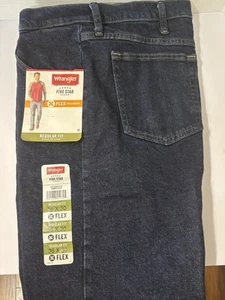 Wrangler Regular Fit Flex Blue Jeans Mens 36x30 Five Star Brand New - Picture 1 of 7