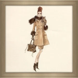 Robert Best 'Violette Barbie Doll 2006' Framed Plexiglass Beige Mini - Picture 1 of 5