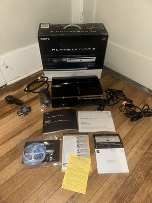 Sony PS3 PlayStation 3 CECHA01 60GB Backwards Compatible Console Complete CIB - Image 1 of 4