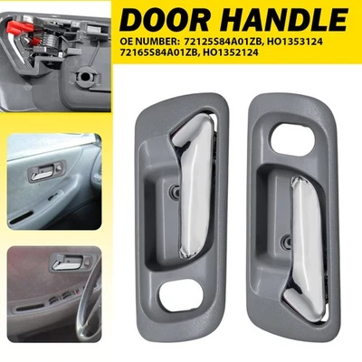Gray Front LH&RH Inside Door Handles For 1998-2002 Accord 1999-04 Honda Odyssey Foto 1 de 4