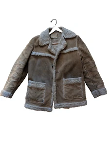 Vintage Schott Bros. Rancher Size 38 Sherpa/Suede Jacket - Distressed - Picture 1 of 10