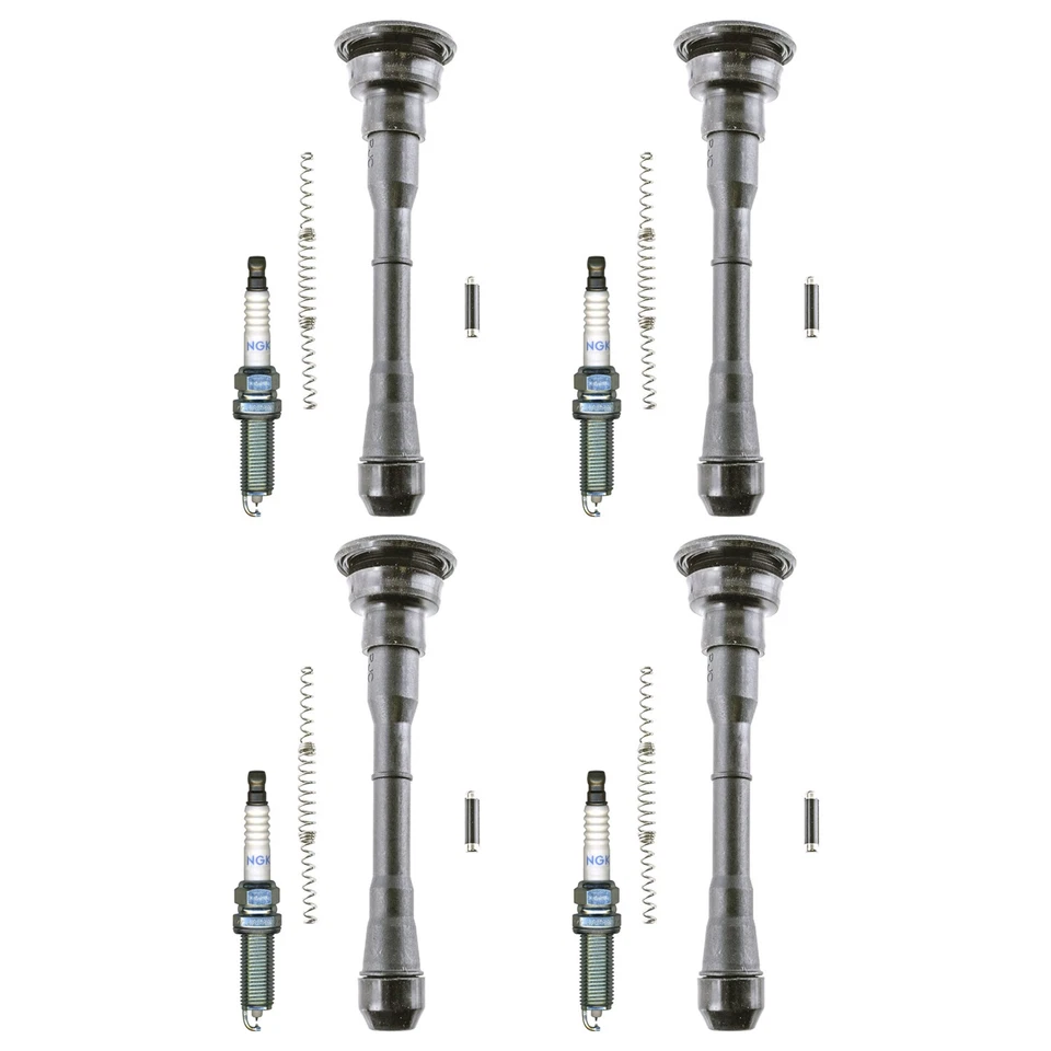 Láser NGK 4 Iridio H. I. Kit de bujías y botas de bobina Denso para Nissan Juke Foto 1 de 1