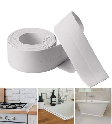 SOLIKDM White Caulk Tape - Self Adhesive Waterproof Sealant Strip