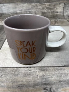 2017 Starbucks Coffee Speak Your Kind Kaffeebecher 12 FL OZ Tasse Golddruck - Bild 1 von 7