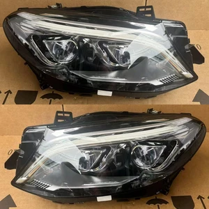 For Mercedes Benz W166 X166 GLE Left & Right 2pcs EU LED Headlights - Picture 1 of 12
