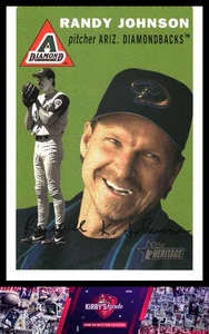 2003 Topps Heritage #80a Randy Johnson Green Background - Picture 1 of 2