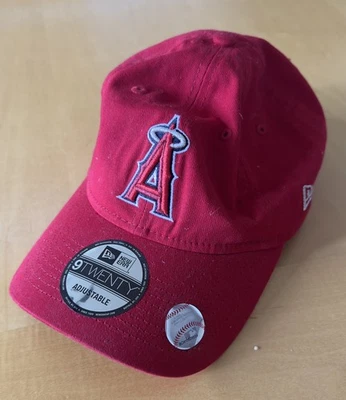 California Angels New Era Baseball Cap Hat, Adjustable Strap Back - RED - Image 1 of 2