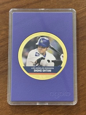 Shohei Ohtani 2024 Agoro Gold Guilded Amethyst 1oz .999 Fine Silver #/40 Dodgers - Image 1 of 4