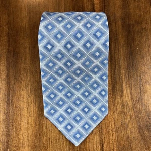 ROBERT TALBOTT Best of Class Silk Tie Designer Geometric Light Blue W4xL57 USA - Picture 1 of 4