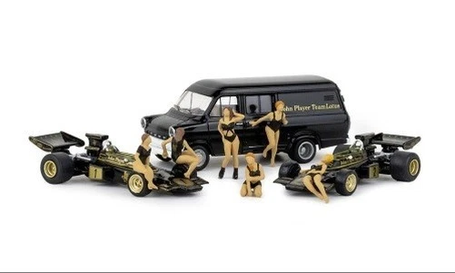 Brekina 22889 - 1/87 Set Lotus JPS, Fórmula 1, GP Nürburgring, 1974, JPS - Nuevo - Imagen 1 de 1