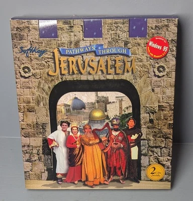 Pathways Through Jerusalem PC game 1995 Softkey Windows 95 MAC big box - Image 1 of 3