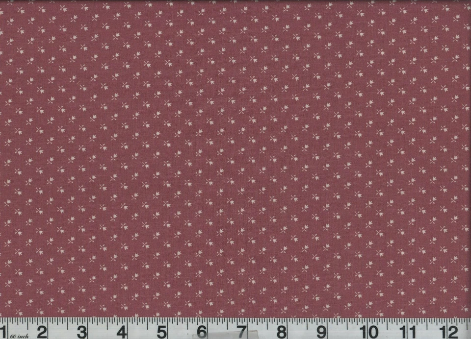 1 Yard Fabric Floral Rose Pink  Cotton 44" Wide Vintage 1960s 70s Cottagecore - Image 1 of 1