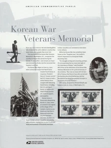#690 37c Korean War Vets #3803 USPS Commemorative Stamp Panel in original sleeve - Picture 1 of 1