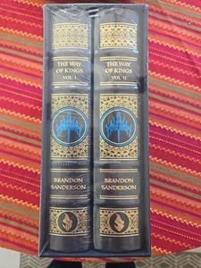 The Way of Kings Leatherbound Signed Edition New Kickstarer Brandon Sanderson - Picture 1 of 5