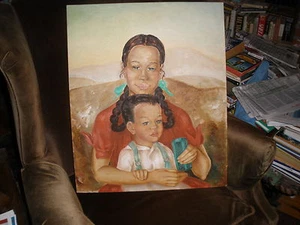 Artista listado S. Ruylers: Madre e hijo indio "Futuros brillantes" OCB 1990-súper - Imagen 1 de 12