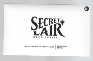 MTG Secret Lair X Brain Dead: Staples [SEALED RAINBOW FOIL] Magic the Gathering - Picture 1 of 2