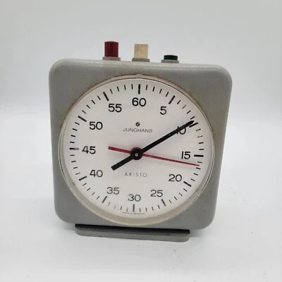 TEMPORIZADOR MECÁNICO JUNGHANS VINTAGE ALEMANIA CUERDA HABITACIÓN OSCURA FUNCIONANDO Foto 1 de 4
