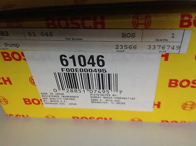 Juego de bomba de combustible y filtro Bosch 61046 69621 se adapta a Legend Civic Sterling 825 827 Foto 1 de 3