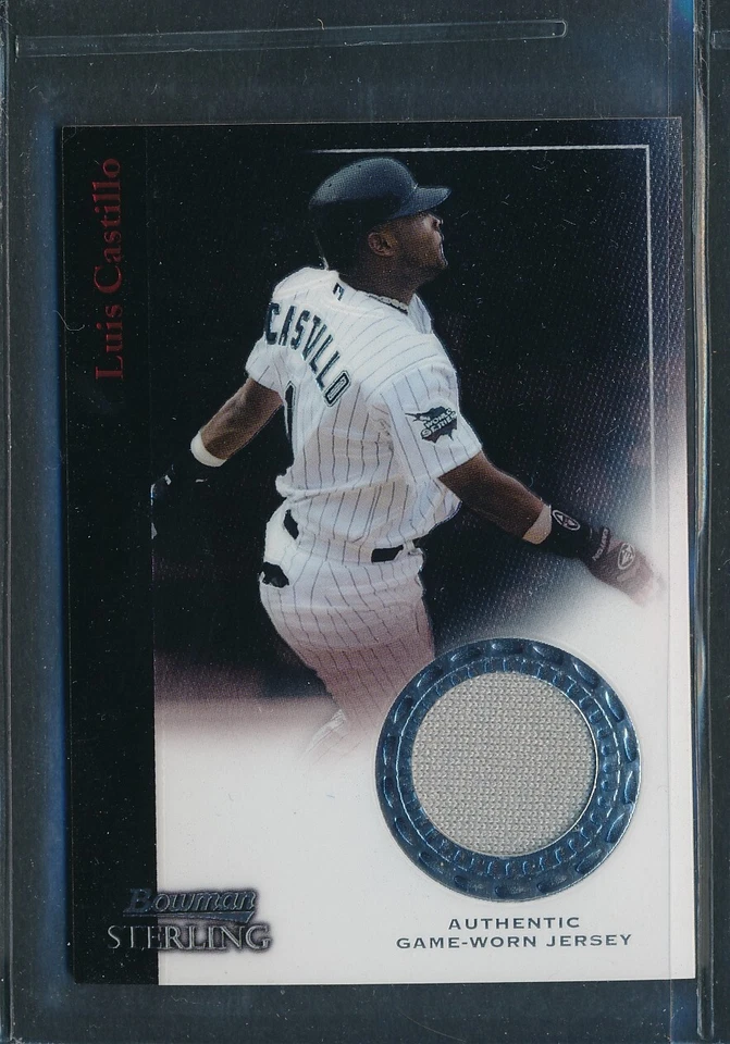 2004 Bowman Sterling GU Jersey Relic #BS-LC: LUIS CASTILLO Marlins Great - Image 1 of 2