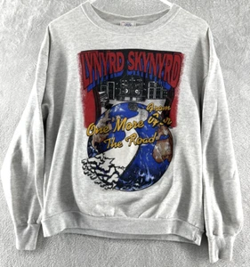 Lynyrd Skynyrd Sweatshirt Youth Size XL Grey Vintage 90s Long Sleeves Pullover - Picture 1 of 9