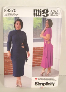 Simplicity 9370 Mimi G Knit Dress w/ Variations Pattern Misses' 6-14 Uncut - Picture 1 of 3