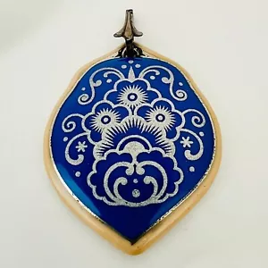 Vintage Porzellan Emaille Kettenanhänger von Rosenthal - Bild 1 von 4