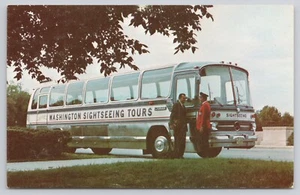 Washington Sightseeing Touren Windhund Bus Washington DC Postkarte - Bild 1 von 2