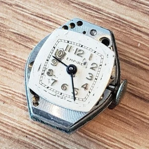 Reloj Vintage Empire Landau KOT 7 Joyas Movimiento Suizo Ancla Estuche Trasero WP1 - Imagen 1 de 14
