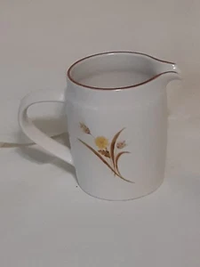 Mikasa Harvest Moon Brown Wheat with Flowers Creamer E-4001 - Picture 1 of 6