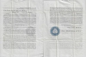 1847 - Circular addressing Conflict within the Sons of Temperance - Picture 1 of 1