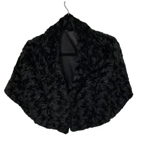 Tahari schwarz Kunstfell Capelet Damengröße Extra Large besondere Anlässe formell - Bild 1 von 13