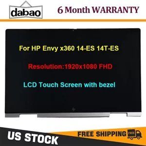 14'' For HP Envy x360 14-ES0013DX 14-ES0033DX FHD LCD Touch Screen REPLACEMENT - Picture 1 of 5