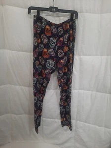 Bobbie Brooks Damen Hose XLarge lila Halloween Leggings Polyestermischung Totenkopf - Bild 1 von 8