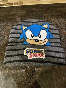 Sonic The Hedgehog Beanie Sega Size Youth OSFM  Grey - Picture 1 of 7