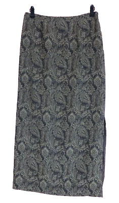 SK14218- DANA BUCHMAN 女式羊毛直铅笔裙长佩斯利 8 码 — 第 1/4 张图片