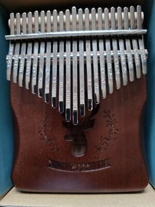 21 Tasten Reindeer Kalimba Daumenklavier- Mahagoni Fingerklavier. - Bild 1 von 8