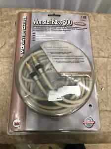 New Monster Cable Bass 300 Subwoofer Cable 12ft 4M Sub Interconnect Wire Sealed - Picture 1 of 2