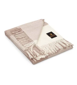 100% bebé manta de lana de alpaca para sofá cama suave cálida mantas de lana - Imagen 1 de 16