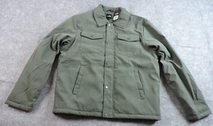 Mack Russo Mens Large Soft Shell Range Forest Green Jacket NWT Full Zip + Snaps - Picture 1 of 15