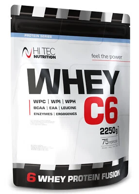 Hi Tec Nutrition - Whey C6 - 2250g - Whey-Isolat-Hydrolisat-Konzentrat-EAA- BCAA