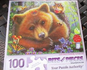 100 Piece Bridget Voth Art Puzzle "Little Bear's Morning" Large Format 15"x19" - Picture 1 of 3