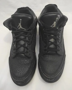 Air Jordan 3 retro negro abatible plata metálica 315767-001 para hombre talla 13 - Imagen 1 de 12