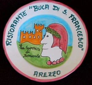 BUEN RECUERDO PLACA SOLIMENE VITRI ITALIANA CERÁMICA AREZZO LA SAPORITA 2000 - Imagen 1 de 2