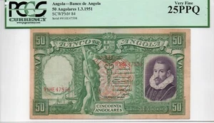 Angola 50 Angolares 1951 Pick 84 (PCGS 25 PPQ) - Picture 1 of 2