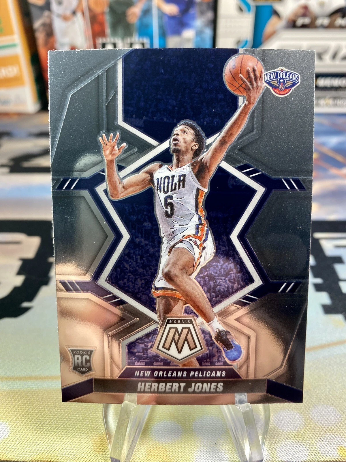 2021-22 Herbert Jones Panini Mosaic Rookie Card #231 New Orleans Pelicans
