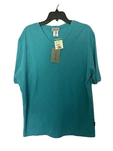 Versace Made in Italy Vintage Knitting Woman Blouse Top T-Shirt V Neck Nwt - Picture 1 of 11