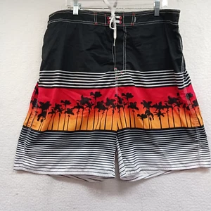 Joe Boxer Mens Size XL Beach Scene Board Shorts Summer Trunks Swim Surf Street - Picture 1 of 6