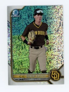 2022 Bowman Robert Hassell Speckle Refractor #ed/299 San Diego Padres BCP-133 - Picture 1 of 2
