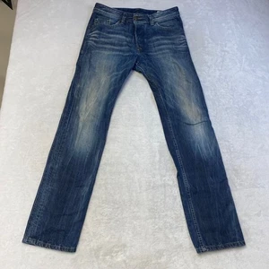 Jeans Diesel Darron Uomo Blu Lavaggio 0803M Regular Slim Denim Conico - Foto 1 di 12