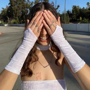Mode Fingerlose Handschuhe Armlinge Cosplay Sonnenschutz Damen Kostüm Zubehör - Bild 1 von 7
